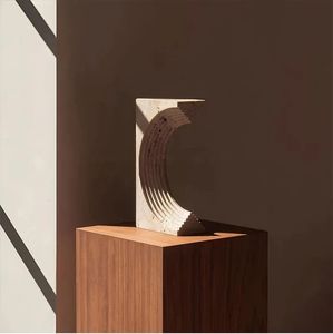 Esculturas de mármol para la decoración del hogar Adorno de travertino de lujo para mesa de centro Estante Entrada Sala de estar <span class=keywords><strong>Deco</strong></span> - Product Image 2