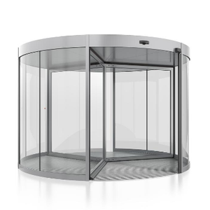 Entrée d'hôtel de luxe 2 Wing Porte tournante en verre coulissante automatique électrique - Product Image 1