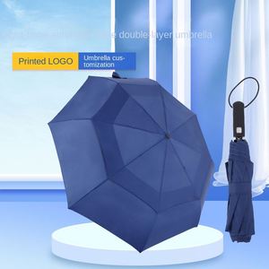 Parapluie de golf pliant automatique léger et compact en alliage d'aluminium coupe-vent à 8 baleines, unisexe, grande taille, pour adultes et professionnels, vente en gros - Product Image 2