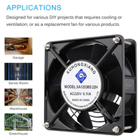 12cm AC Kühlventilator 12038 220V Kugellager 2100RPM 120*120*38mm Chassis-Gehäuse Axialer Kühlventilator