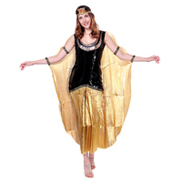 Costume d'Halloween Cléopâtre égyptienne, reine d'Égypte, robe de soirée sexy dorée, cosplay, costumes de fête de carnaval