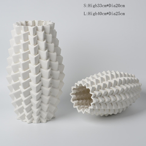 Ceramic Art <strong>3D</strong> Printing Professional <strong>3D</strong> Clay <strong>Printer</strong> Manufacturers Breathtaking Masterpieces White Ceramic Flower <strong>Vases</strong> - Product Image 5