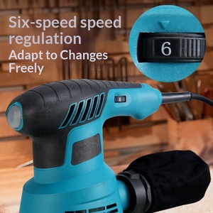 Lijadora Eléctrica de Grado Industrial de 300W, Lijadora y <span class=keywords><strong>Pulidora</strong></span> <span class=keywords><strong>para</strong></span> Trabajos en Madera, 5 Pulgadas, Velocidad Variable, <span class=keywords><strong>para</strong></span> Lijar y Pulir Paredes y Pinturas - Product Image 5