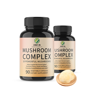 Capsule di Miscela di 10 Funghi per Adulti con <span class=keywords><strong>Complesso</strong></span> di Reishi, Criniera di Leone, Cordyceps e Funghi Chaga, Etichetta Privata OEM - Product Image 2