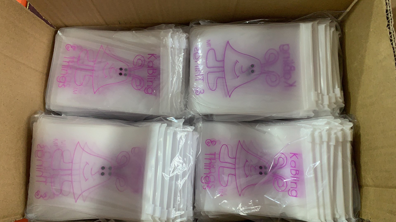 Eco-friendly Custom jewelry zipper bag pvc eva plastic bag logo printed jewelry packaging pouch