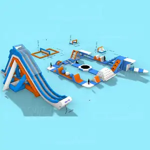 नई डिजाइन वाणिज्यिक Inflatable झील के पानी पार्क बच्चों के लिए अस्थायी पानी खेल का मैदान समुद्र वाटरपार्क खेल वयस्क