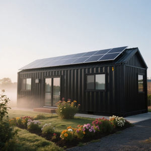Maison préfabriquée en conteneur écologique à meilleur prix avec électricité solaire, hôtel, dortoir en conteneur - Product Image 6