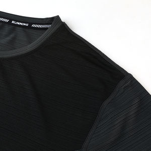 Chemise pour homme personnalisée en stock vierge brodée de haute qualité nylon polyester hommes quantité pas cher <span class=keywords><strong>prix</strong></span> unisexe t-<span class=keywords><strong>shirt</strong></span> de gym - Product Image 5