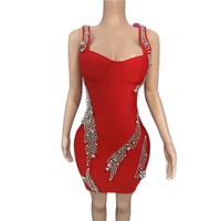ZHUIYUE 2026 Robe Courte en Cachemire Noir Sexy Sans Bretelles, Ornée de Perles et de Cristaux Diamantés, Extensible et Naturelle, Meilleure Vente Tendance