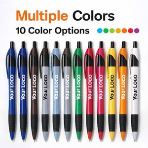 Stylo bille classique coloré à prise souple, personnalisable pour hôtels, événements et cadeaux promotionnels en gros, rechargeable - Product Image 4
