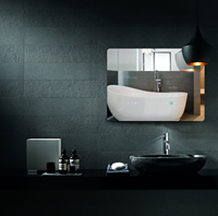 MIRROH.AI Miroir Magique de Salle de Bain Moderne, Miroir TV Android avec Écran Tactile Intégré, Bluetooth, Wifi, YouTube, 1000 mm x 700 mm