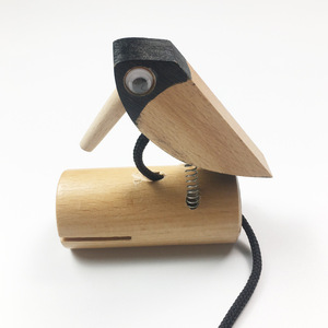 En gros Instrument de percussion Orff, Castagnette en bois, Tube sonore en bois, Simulation de coucou, Jouet musical éducatif précoce - Product Image 2