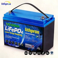 Batería de ciclo profundo LiFePO4 para montacargas 12V 300AH para AGV con carga equilibrada, certificaciones CE FCC RoHS, OEM ODM, potencia fiable de fábrica