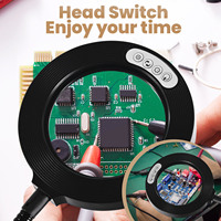 Nouveau design Outil d'évaluation de bijoux Loupe carrée Loupe lumineuse Lampe à led avec pince