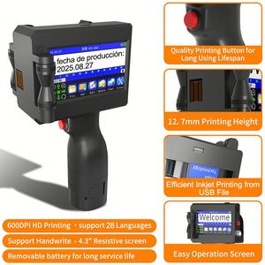 Stampante Portatile per Date ad Alta Precisione 600Dpi, Stampante a Getto d'Inchiostro Portatile per Magliette e Bottiglie di Vetro - Product Image 5