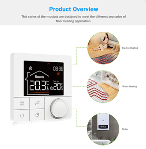 WiFi Under Floor Heating Thermostat 7 Days Programmable Wi-Fi Handwheel Gas Boiler <strong>Temperature</strong> <strong>Controller</strong> - Product Image 4