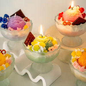 Bougie parfumée en cire de soja en forme de cuillère à glace, design exquis, bougie parfumée originale pour l'aromathérapie, décoration intérieure, fête, mariage - Product Image 2