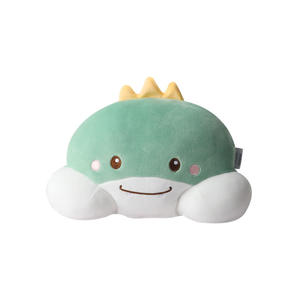 Juego de almohadas de felpa con soporte lumbar para reposacabezas de coche con diseño de dinosaurio, cojín de asiento universal de espuma viscoelástica suave para uso en automóviles en las cuatro estaciones. - Product Image 2