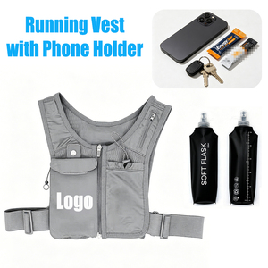 Sac de jogging professionnel personnalisé pour le transport dissimulé, <span class=keywords><strong>gilet</strong></span> de sécurité réfléchissant avec bandes réfléchissantes pour le travail nocturne, la course à pied et le cyclisme - Product Image 1
