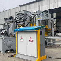 Ligne de production automatique de briques en béton QT4-15 avec système de vibration hydraulique, contrôle PLC, moteur haute capacité