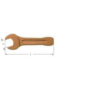 AMPCO - AJ0031B Clé à fourche à frappe, cuivre au béryllium (métrique) CLÉS À éTINCELLES, CLÉS ET CLÉS À RÉGLAGE - Product Image 1