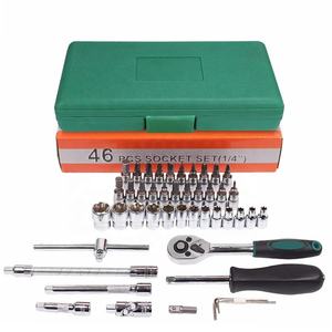Set di Attrezzi Professionali in Cromo Vanadio da 46 Pezzi per Riparazione Auto e Biciclette con Scatola - Servizio OEM Disponibile - Product Image 3