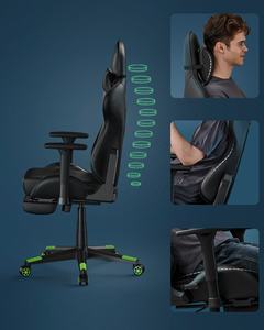 <span class=keywords><strong>Silla</strong></span> de oficina ergonómica <span class=keywords><strong>SONGMICS</strong></span> con reposabrazos de respaldo alto, reposapiés, <span class=keywords><strong>silla</strong></span> para juegos de ordenador de carreras - Product Image 6