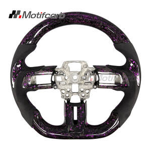Volante Deportivo Personalizado de Fibra de Carbono Forjado en Color Morado para Ford Mustang S550 GT Shelby GT350 GT500 Coupé Convertible 2015-2023 - Product Image 1