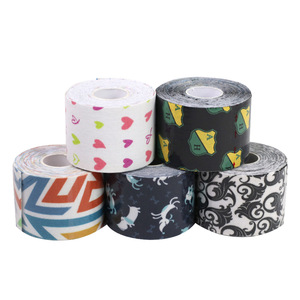 Bande de kinésiologie personnalisée YOUNGSON de 5 m, bande athlétique en coton pour doigts de 5 cm avec impression de logo de 2,5 cm, largeur de 10 cm, échantillon gratuit disponible - Product Image 1