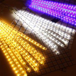 Warm White HOME <strong>LED</strong> Meteor Shower Rain 30cm 8 <strong>Tubes</strong> <strong>Led</strong> Outdoor Waterproof Garden <strong>Snow</strong> <strong>Falling</strong> Raindrop Lights - Product Image 6