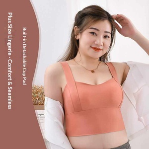 Sujetador Deportivo de Yoga para Mujer, Talla Grande, de Seda Helada, Transpirable, de Secado Rápido, con <span class=keywords><strong>Tirantes</strong></span> <span class=keywords><strong>Anchos</strong></span> y Espalda con Lazo - Product Image 4