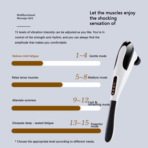 OEM/ODM Venda Quente 6 Cabeças ABS + Silicone Vibração Vara Handheld Tapping Body Sculpting Massagem Martelo Massageadores Lítio-Ion - Product Image 6