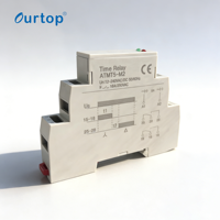 Relais temporisé modulaire étoile-triangle Ourtop, minuterie réglable 0,1s-10min pour rail DIN pour le contrôle des moteurs
