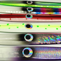 Umpan Pancing Logam Air Asin OEM 150g-800g untuk Trolling Ikan Besar di Laut Dalam, Cepat Tenggelam, Jigging, Bercahaya UV, Jig Vertikal Kecepatan Tinggi