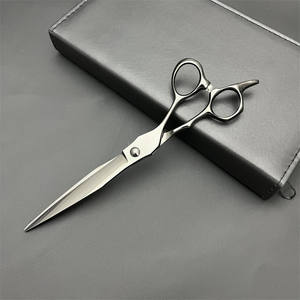 Tijeras profesionales para el cabello de 7 pulgadas, acero inoxidable 440C, para peluquería canina, tijeras de belleza, diseño de hoja plana de alta calidad - Product Image 5