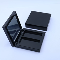 Palette vide de poudre pressée avec LOGO de couleurs personnalisées emballage de maquillage carré fard à paupières 2 couleurs surligneur étui à fard à joues avec miroir
