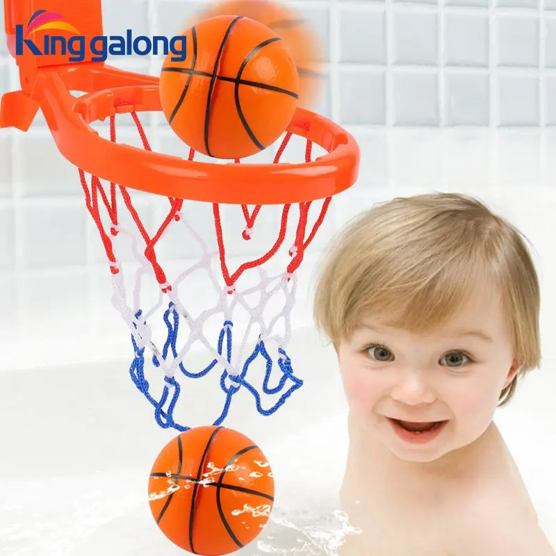 Bathroom Fun Bath Toy Basketball Hoop Bathtub Basketball Shooting Game for Kids Baby Toys