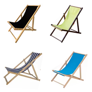 Sedia a <span class=keywords><strong>Sdraio</strong></span> Pieghevole in Legno 145*58cm Personalizzabile con Logo, Colori Arancione, Rosso, Bianco, Giallo - Product Image 2