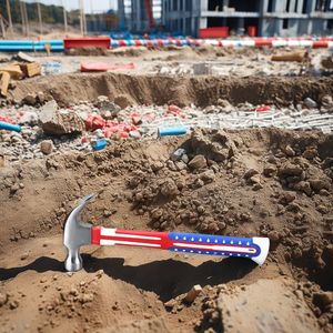 Marteau en fer multifonctionnel de 16oz avec poignée de drapeau et griffe en aluminium et acier pour usage industriel - Product Image 6