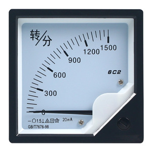 Tacómetro Analógico 6C2 de 1500 RPM, Medidor de Velocidad Industrial con Esfera Clara para Convertidor de Frecuencia - Product Image 2