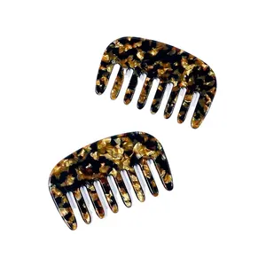 CANYUAN Korean INS style retro texture acetate hair comb classic ladies comb wholesale