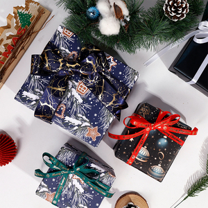 Wholesale 80g Christmas Coated <b>Paper</b> <b>Tissue</b> 43*300cm Gift Luxury Custom Packaging <b>Wrapping</b> <b>Paper</b> Roll - Product Image 5