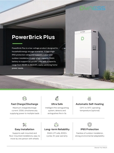 Batterie de stockage d'énergie solaire Dyness Powerbrick Plus 16 kWh basse tension 51,2 V 314 Ah, jusqu'à 50 unités, entrepôt UE - Product Image 2