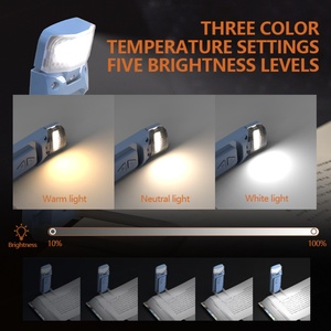 USB Rechargeable LED Book Light Mini Brightness Adjustable 4-Mode Reading Light Clip Eye Care Features Bedtime Reading - Product Image 3