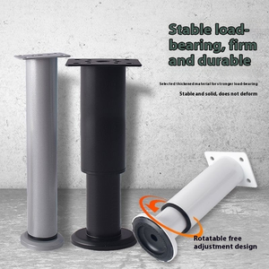 <span class=keywords><strong>Pieds</strong></span> <span class=keywords><strong>de</strong></span> meubles ronds réglables en hauteur sans perçage avec un design moderne pour salon, salle <span class=keywords><strong>de</strong></span> bain, canapés, tables, lits - Product Image 2