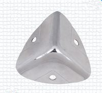 Protection d'angle triangulaire à 90 degrés en acier inoxydable pour boîtes en bois, accessoires de quincaillerie pour meubles