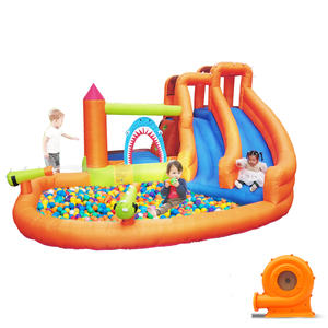 Casa de rebote inflable para niños, tobogán de agua inflable pequeño con <span class=keywords><strong>toboganes</strong></span> de agua, PISCINA DE BOLAS - Product Image 6