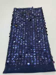 Robe de soirée style évolution pour femme avec <span class=keywords><strong>tissu</strong></span> <span class=keywords><strong>en</strong></span> maille ajourée brodée à sequins, tricoté chaîne extensible, 100 % polyester - Product Image 3