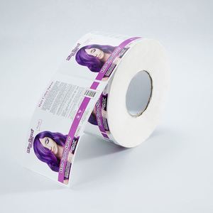 Etiquetas Adhesivas Personalizadas con Logotipo para Empaquetado de Productos, Impresión a Color, Fabricante, Venta al Por Mayor, Rollos de Etiquetas de Vinilo Impermeables - Product Image 1
