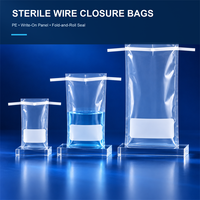 Sacs d'échantillons stériles en PE OEM avec languettes métalliques, impression et emballage sur mesure pour usage en laboratoire